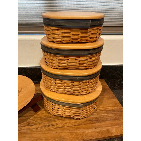 Longaberger Collectors Club Harmony baskets set of 5 - Picture 2 of 8